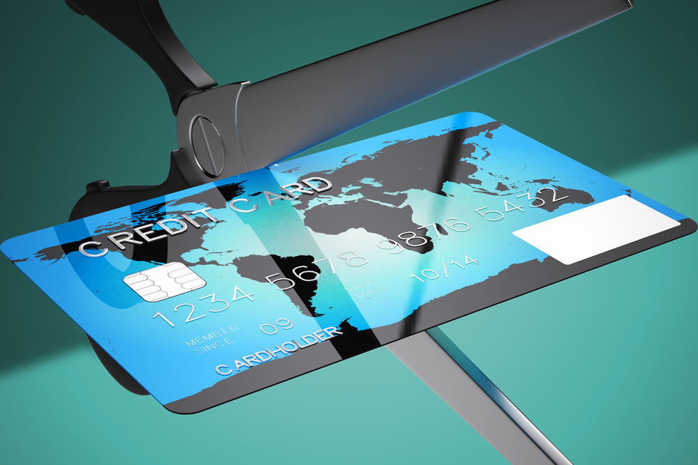 Credit card cutting