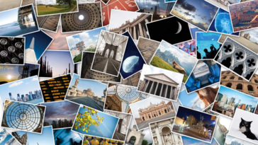 Stack of travel images from the world