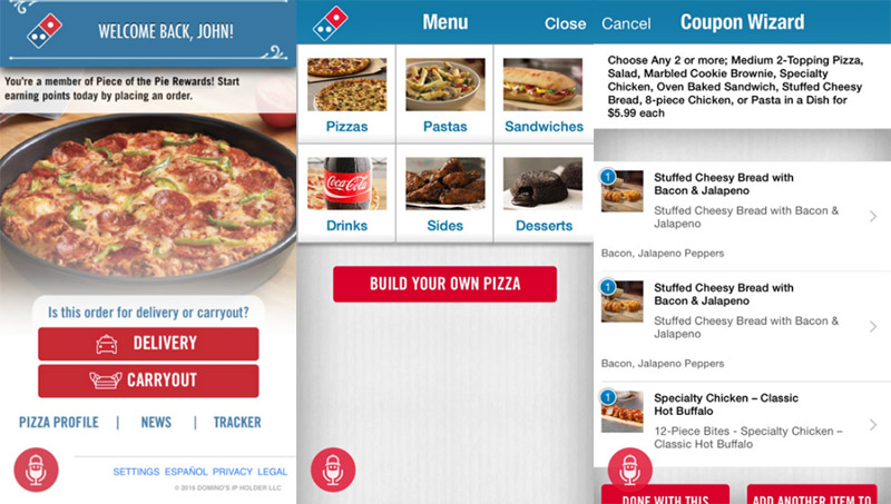 Domino's Pizza app