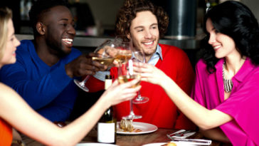 dining out with friends