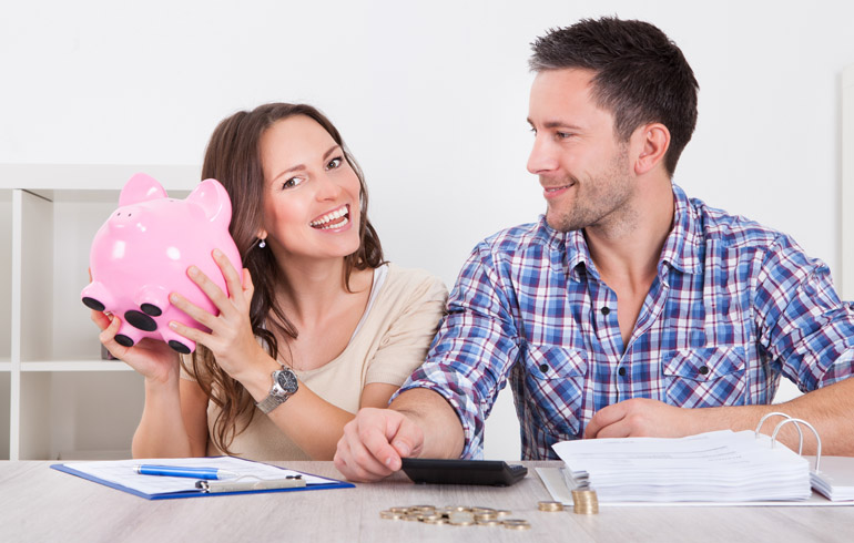 Couple Saving Money