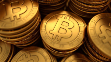 golden bitcoins