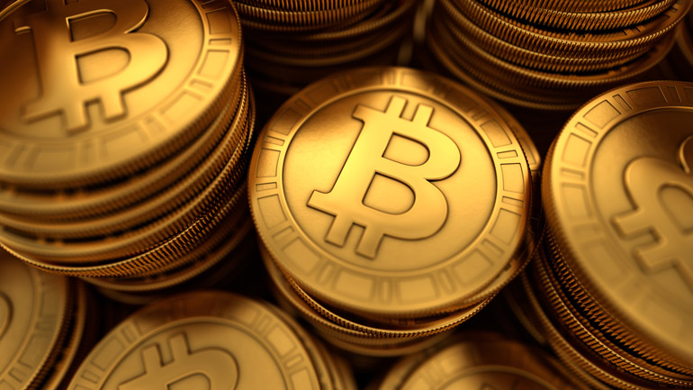 golden bitcoins