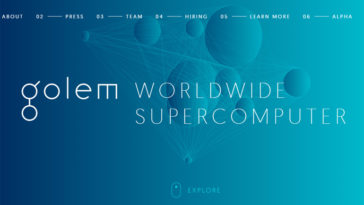 Golem blockchain network