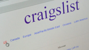 Craigslist homepage