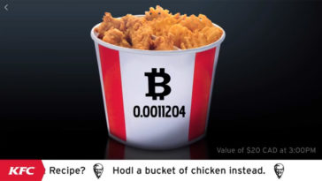 KFC Canada Bitcoin Bucket