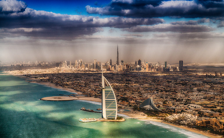 Dubai coastline