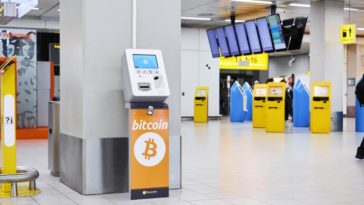 Bitcoin ATM at Schiphol airport