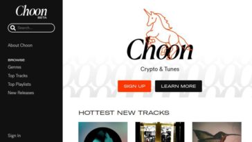 Choon blockchain music service